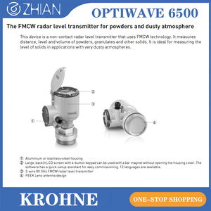 เครื่องส่งสัญญาณระดับเรดาร์ KROHNE OPTIWAVE 6500 สำหรับวัสดุผง พร้อมเสาอากาศ PEEK และ PTFE - Product Image 1