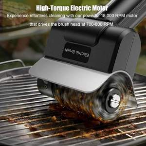 Cepillo Eléctrico para Parrilla, 2000mAh, Inalámbrico, con LED, de Acero Inoxidable, Giratorio, Recargable, Herramienta de Limpieza para Parrillas de Barbacoa - Product Image 4