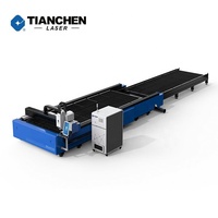 Kit complet de découpe laser à fibre 6000 kW Raycus 6000 W Machine CNC 2x6 m Tôle 6 kW Jinan Tianchen Chine avec système Cypcut