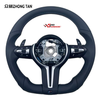 Volant sport en fibre de carbone à 3 branches avec revêtement en cuir pour F10 F30 E46 E60