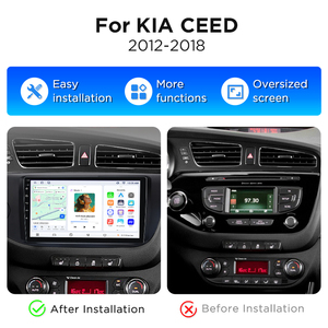Junsun Radio Multimedia para Auto con CarPlay de 9 Pulgadas para KIA CEED, Navegación con Android Auto para KIA CEED JD Cee'd 2012-2018, Autoradio - Product Image 2