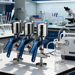 Appareil de filtration de solvants pour laboratoire de pharmacie biochimique, collecteurs autoclavables <span class=keywords><strong>à</strong></span> 3 branches, filtration sous vide avec entonnoir de <span class=keywords><strong>filtre</strong></span> de 250 ml - Product Image 4