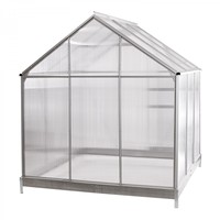 Serre de plain-pied extérieure de cadre en aluminium de polycarbonate de jardin de Chambre verte avec des fenêtres