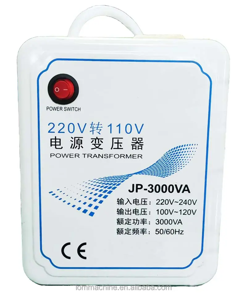 全自動保護1000Wフルパワートランス220V〜110V日本米国カナダ電気変換、機械付属品