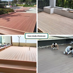 Modern <strong>Square</strong> Wood Interlocking Dual Lock Wholesale Outdoor Waterproof Anti-corrosion Non-slip WPC Landscape Engineering <strong>Decking</strong> - Product Image 4