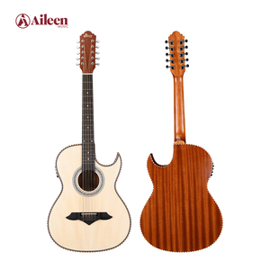 Guitare acoustique Bajo Quinto 41 pouces à 10 cordes pour étudiants, prix de gros AF16CE-10 - Product Image 1