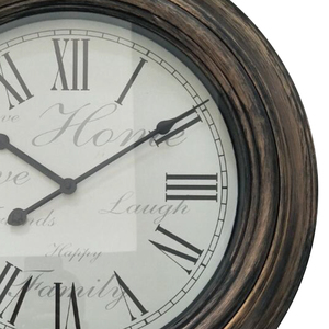 Orologio <span class=keywords><strong>da</strong></span> <span class=keywords><strong>parete</strong></span> con numeri romani a pastella in stile antico <span class=keywords><strong>da</strong></span> 20 pollici con decorazioni impermeabili <span class=keywords><strong>da</strong></span> esterno <span class=keywords><strong>per</strong></span> la <span class=keywords><strong>cucina</strong></span> domestica del Patio - Product Image 2