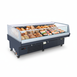 Refrigerador Comercial de Mostrador Abierto para Servir, Vitrina Exhibidora de Pescado, Comida Fría y Carne Fresca - Product Image 1