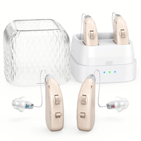 Aide auditive BTE rechargeable Bluk Buy OTC CIC Open Ear pour seniors avec étui de chargement