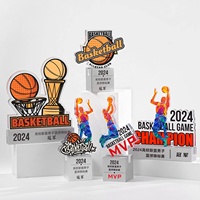 Nouveau Trophée Sportif Champion en Cristal, Médaille et Plaque de Récompense Économiques au Design Unique pour Salons Professionnels, Événements Sportifs et Compétitions, Couronne