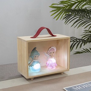 Wooden Desktop Storage Box 27.5X19.5X0.5 Cm <b>Sliding</b> Lid For Hobby Display Cases - Product Image 5
