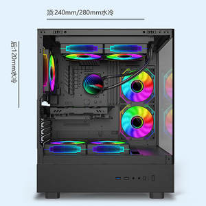 Casing <span class=keywords><strong>PC</strong></span> Berkualitas Tinggi untuk Desktop, Mendukung Motherboard <span class=keywords><strong>Micro</strong></span> <span class=keywords><strong>ATX</strong></span> dan ITX, Kaca Tempered, Casing <span class=keywords><strong>PC</strong></span> Gaming <span class=keywords><strong>ATX</strong></span> - Product Image 4