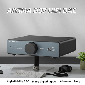 Amplificateur domestique stéréo <span class=keywords><strong>AIYIMA</strong></span> D07 classe D en alliage d'aluminium, décodeur mini de bureau HIFI AKM 4493S PCM 768kHz/32Bit DSD512 - Product Image 2