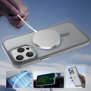 Étui <span class=keywords><strong>Mimi</strong></span> semi-transparent givré PC+TPU antichoc, design professionnel, pour téléphones mobiles 11/<span class=keywords><strong>12</strong></span>/13/14/15/16/Pro/Max - Product Image 3