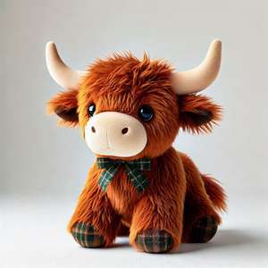 ตุ๊กตาวัวฟาร์มขนนุ่มพิเศษแบบสั่งทำพิเศษ ยี่ห้อไฮแลนด์ บรรจุใยฝ้าย PP วัสดุเป็นมิตรกับสิ่งแวดล้อม - Product Image 3