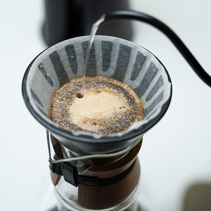 ชุดกาแฟดริปแบบแก้วโบโรซิลิเกตสองชั้น ทนความร้อน พร้อมปลอกไม้ - Product Image 2