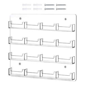 Modern Washable Eco-Friendly Plastic Magazine Literature Holder 1/<b>3</b> A4 Size Custom Brochure Rack Free Standing Leaflet Holder - Product Image 1
