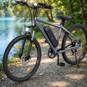 Bicicleta Eléctrica con Marco de Aluminio en OFERTA, 26 Pulgadas, 36V 10.4Ah, Batería Reemplazable, Alcance de 60KM, Carga Rápida, Suspensión Delantera, Doble Suspensión Trasera - Product Image 3