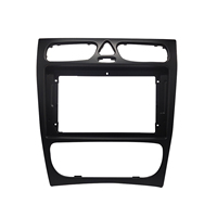 Cadre de panneau de façade en plastique de 9 pouces pour autoradio de voiture Mercedes-Benz Classe C, G, CLK, W203, 209, 463, 639, Vito, Viano - Accessoires intérieurs