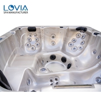Bain à remous extérieur de qualité supérieure pour 5 personnes, jacuzzi, spa, hydrothérapie, bain à remous Balboa, bain à remous de jardin, bain à remous autoportant