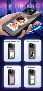 Migliore vendita di lusso magico Designer Eink <span class=keywords><strong>4</strong></span> colori schermo di visualizzazione NFC custodia del telefono <span class=keywords><strong>Cover</strong></span> per iphone 15 14 13 Pro max fai da te - Product Image 4