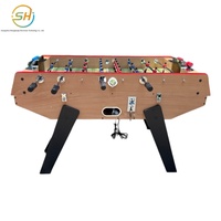 Meja Foosball Anak-Anak Beroperasi dengan Koin Meja Mainan/Permainan Ukuran Besar (8-Tongkat, 2-Pemain, Multifungsi)
