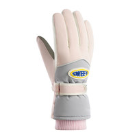 Gants de ski pour femmes, thermiques, chauds, pour le froid, pour le snowboard, la pratique sur piste et en snowpark