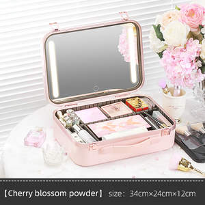 <span class=keywords><strong>Precio</strong></span> al por mayor nueva <span class=keywords><strong>maleta</strong></span> <span class=keywords><strong>de</strong></span> viaje <span class=keywords><strong>de</strong></span> aluminio profesional caja organizadora <span class=keywords><strong>de</strong></span> almacenamiento <span class=keywords><strong>de</strong></span> tocador estuche <span class=keywords><strong>de</strong></span> <span class=keywords><strong>maquillaje</strong></span> con espejo <span class=keywords><strong>de</strong></span> luces LED - Product Image 3