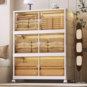 Armoire de rangement pour jouets d'enfants avec portes transparentes et roulettes, type rectangulaire, 8,33 kg, 9502 Taizhou - Product Image 5