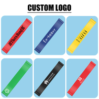 Juego de Bandas de Resistencia TPE con Logotipo Personalizado, Bandas de Entrenamiento para Glúteos y Bandas Elásticas de Fitness para Ejercicio y Yoga