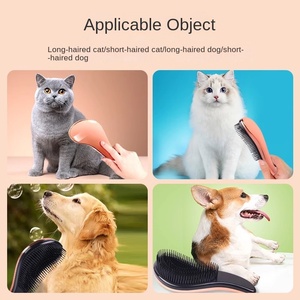 Premium Yüksek Kaliteli Anti-Statik Evcil Hayvan Masaj Tarağı Çift Kullanımlı Kuru-Islak Saç Fırçası Köpekler Kediler Günlük Bakım SPA Masaj Tüy - Product Image 4