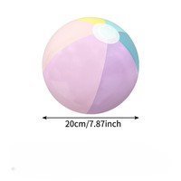 Ballon de plage gonflable en PVC, best-seller, doux, coloré, lumineux à LED, pour jeunes, thème dessin animé, multiples coloris