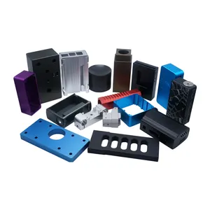 OEM Custom Precision CNC Milling Parts Electronic Case Boxs Aluminum CNC Milling Anodized Brushed Enclosure Box Case