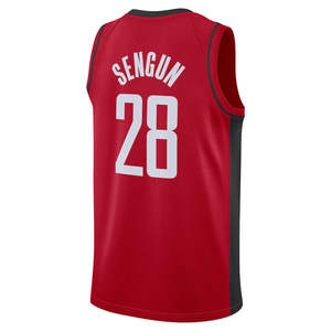 Juventude dos homens Houston #28 Alperen Sengun Basquete Jersey camisa bordada com Logos estilo clássico Plus Size Costurado Uniforme - Product Image 1
