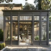 BLVE Grande Serre Extérieure en Verre, Pavillon Dôme Victorien, Gazebo en Fer Forgé