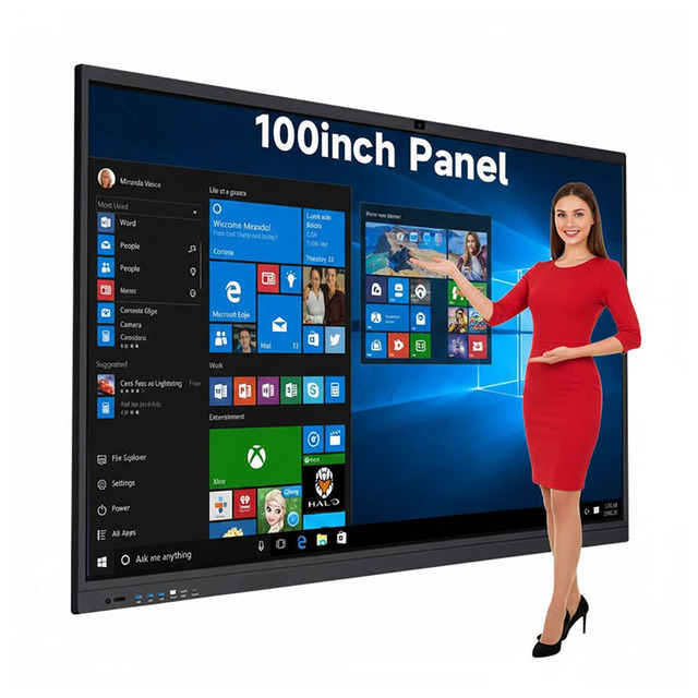55 65 75 85 98 100 Inch Smart Whiteboard Interactive Flat Panel Finger Touch Screen Classroom Whiteboard Interactive Board