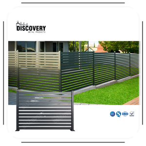 Valla y Enrejado para Exteriores <span class=keywords><strong>con</strong></span> Recubrimiento en Polvo de Aleación de Aluminio |   Diseño Moderno |   Decoración para Jardín y Hogar |   Tamaños Personalizables - Product Image 4