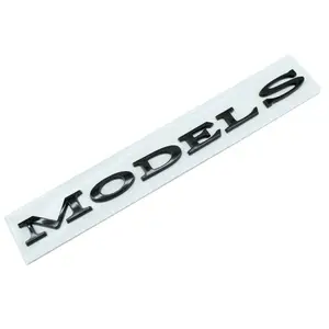 Per TESLA MODEL Y MODEL 3 S X letter Car stickers Logo Original rear tail Trunk Badge modificato accessori universali decorare