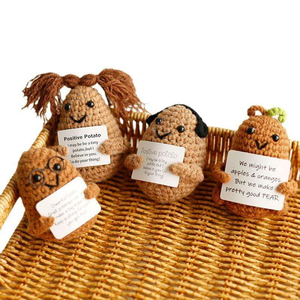 Dễ Thương Mini Chính Hãng Khoai Tây Dệt Hỗ Trợ Cảm Xúc Dệt Kim Tay Búp Bê Đồ Chơi Crochet Rau Búp Bê Đồ Chơi - Product Image 2