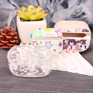เคสหูฟังบลูทูธอะคริลิกใสแบบกำหนดเอง, ฝาครอบป้องกันพิมพ์ลายสีสันสดใสและพกพาสะดวก, ของขวัญในอุดมคติสำหรับการใช้งานประจำวัน - Product Image 1