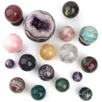 Esferas de bolas de labradorita para decoración, piedras curativas, cristales naturales, venta al por mayor