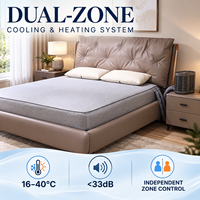 Sistem Pendingin Kasur Air Kualitas Jerman 230V EU Schuko Plug Dual Zone WiFi Bluetooth Kontrol Aplikasi Jerman