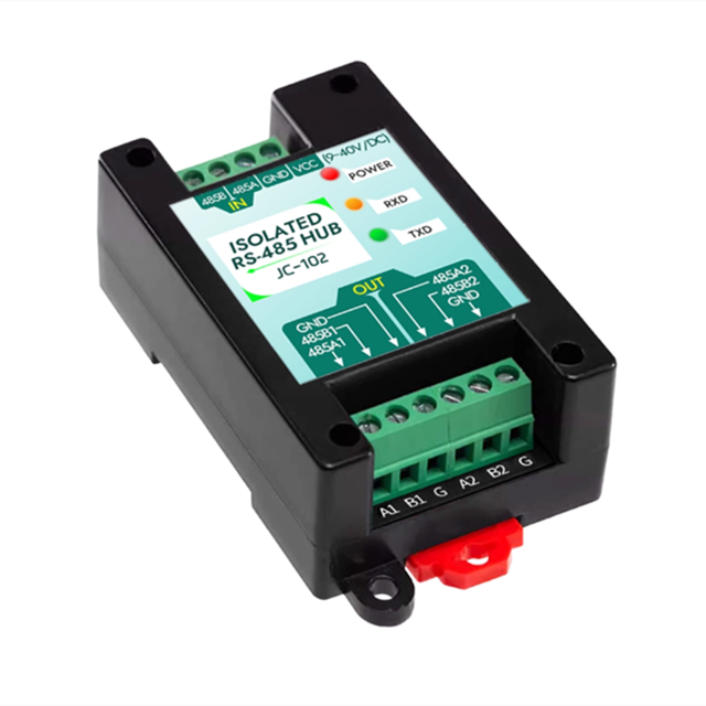 JC102 RS485 Wireless Lan Repeater Photoelectric Isolation Industrial Grade 485 Hub 2-Port Signal Amplifier Anti-Interference