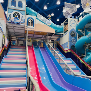 Structure de <span class=keywords><strong>jeu</strong></span> intérieure tout-en-un multi-niveaux avec toboggan en spirale extrême pour grand parc d'attractions et centre de divertissement familial - Product Image 1