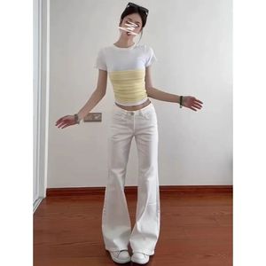 <span class=keywords><strong>Prix</strong></span> de gros : Jean en denim bleu délavé pour <span class=keywords><strong>femme</strong></span>, taille mi-haute, léger, respirant, extensible, grande taille, collection automne - Product Image 1
