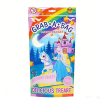 Emballage personnalisé pour boîte mystère, sacs de bonbons, emballage de surprise chanceuse, emballage en plastique pour bonbons, jouets, sachets debout