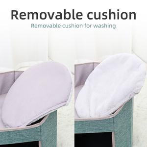 Vente en gros pliable Cat <span class=keywords><strong>Cube</strong></span> Condo lit d'intérieur à la mode pour animaux de compagnie avec surface de pose résistante aux rayures pour chats - Product Image 4
