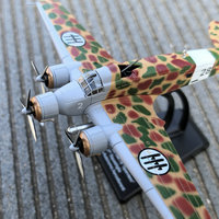 Modelos de Aviones de la Segunda Guerra Mundial 1/144, Bombardero SM.79, Modelo de Avión Italiano Fundido a Presión 1:144, Kits de Modelos de Aviones de Combate de Metal