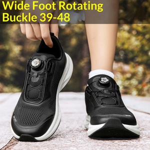 Chaussures décontractées et athlétiques pour hommes, extra larges, à boucle rotative sans lacets, en maille et tissu solide, pointures 45-47, pour la marche, 4E - Product Image 2