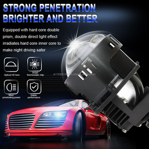 High Quality 3Inch Aluminum Bi LED Laser <b>Projector</b> Lens Headlight 140W 10000 Lumens 6000K H4 Bulb Shape 12V High Low Universal - Product Image 3